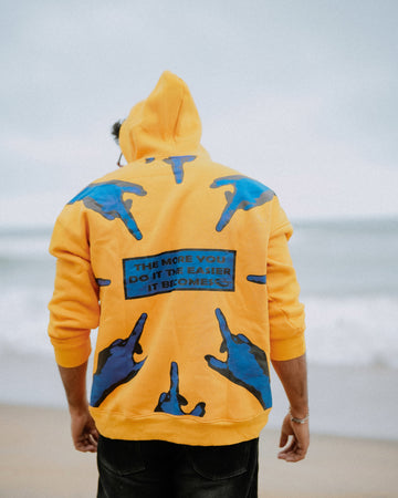 YELLOW OVERSIZED HOODIE