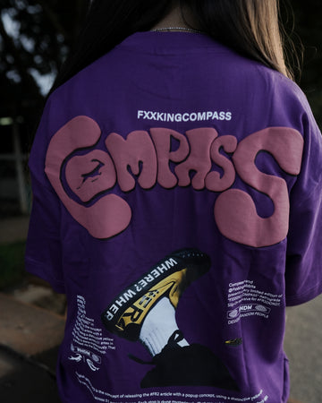 PURPLE COMPASS T-SHIRT