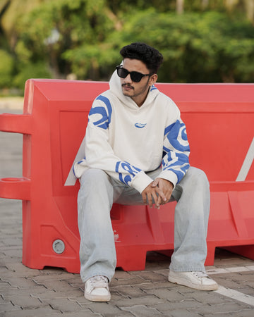 WHITE ALLOVER HOODIE