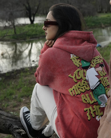 RED RETRO HOODIE