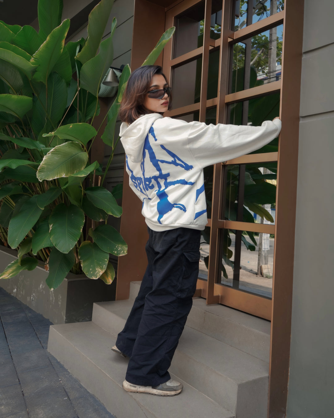 WHITE ALLOVER HOODIE