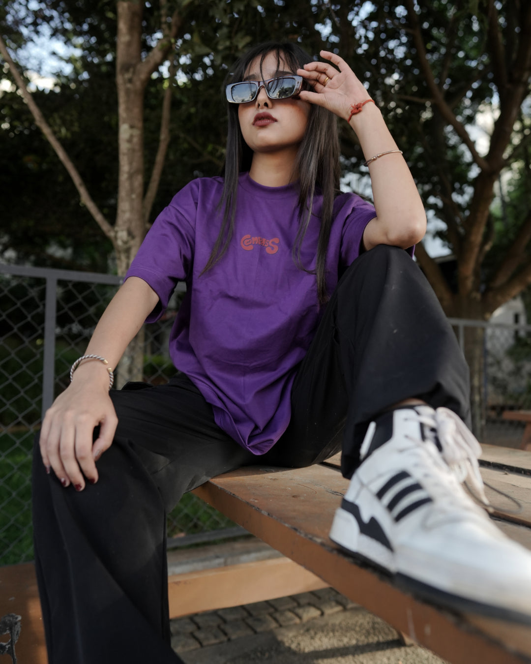 PURPLE COMPASS T-SHIRT