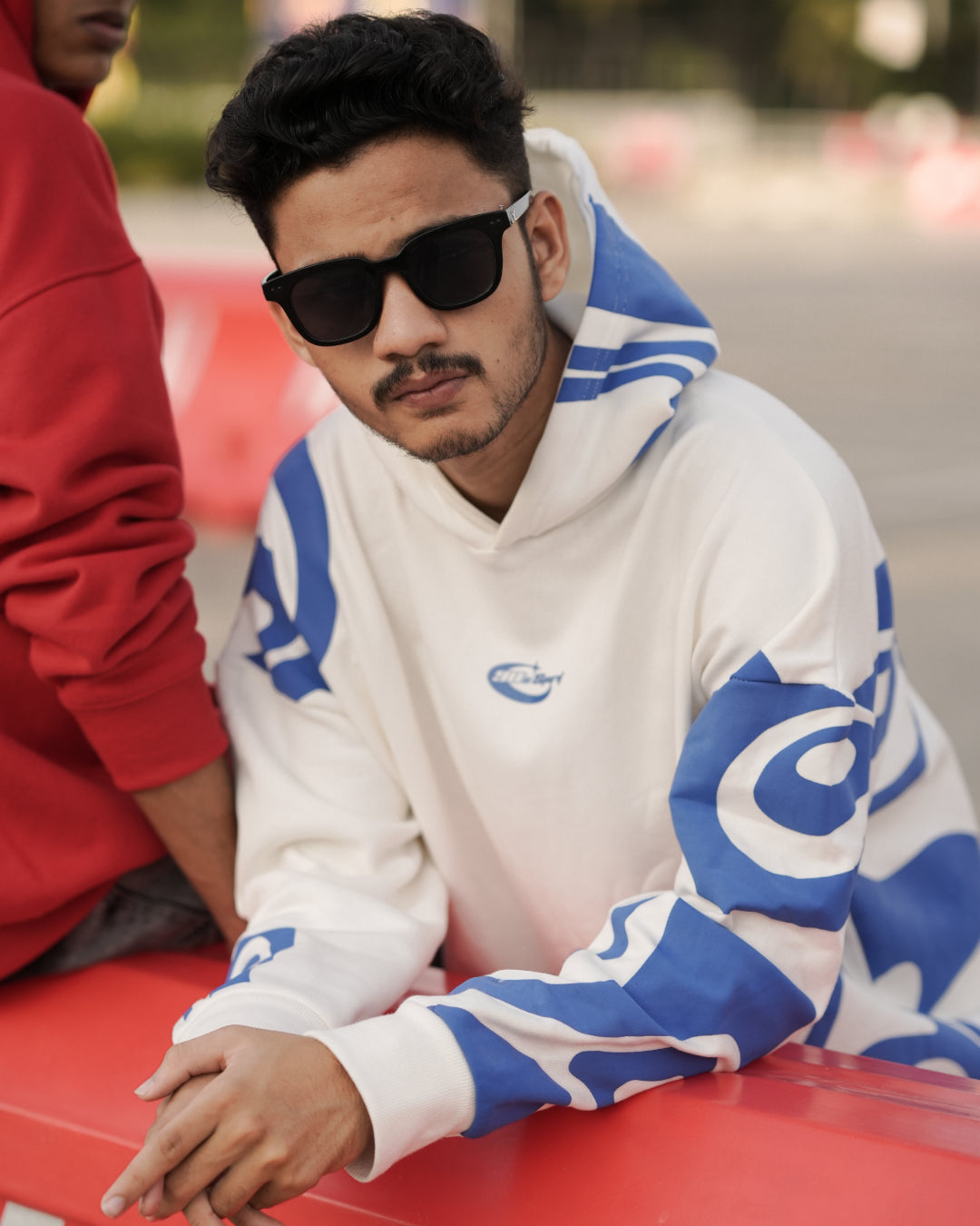WHITE ALLOVER HOODIE