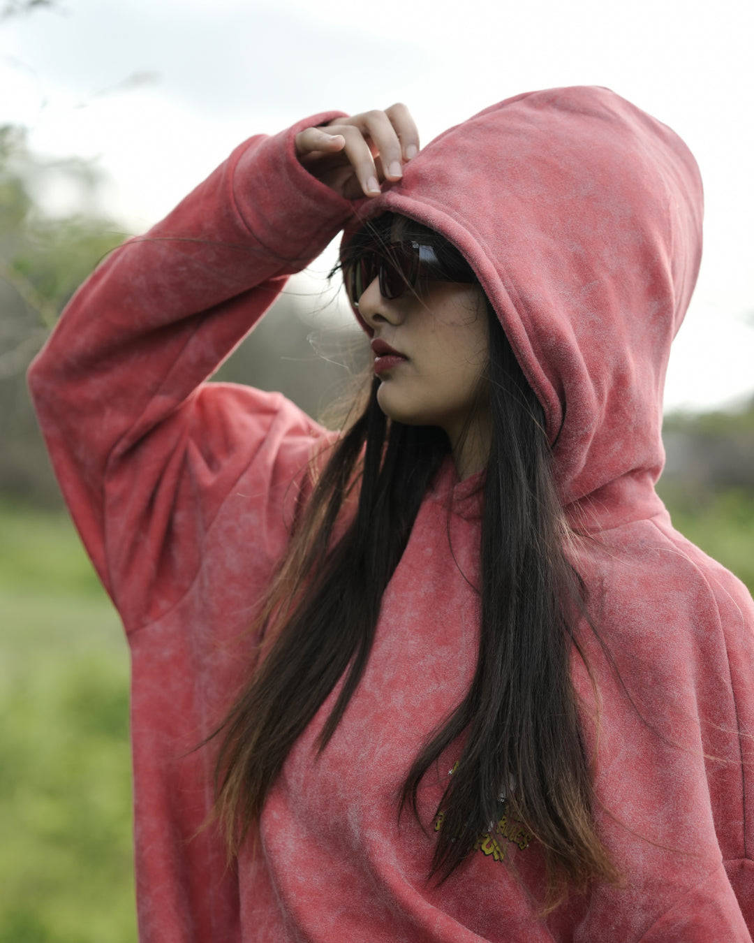 RED RETRO HOODIE